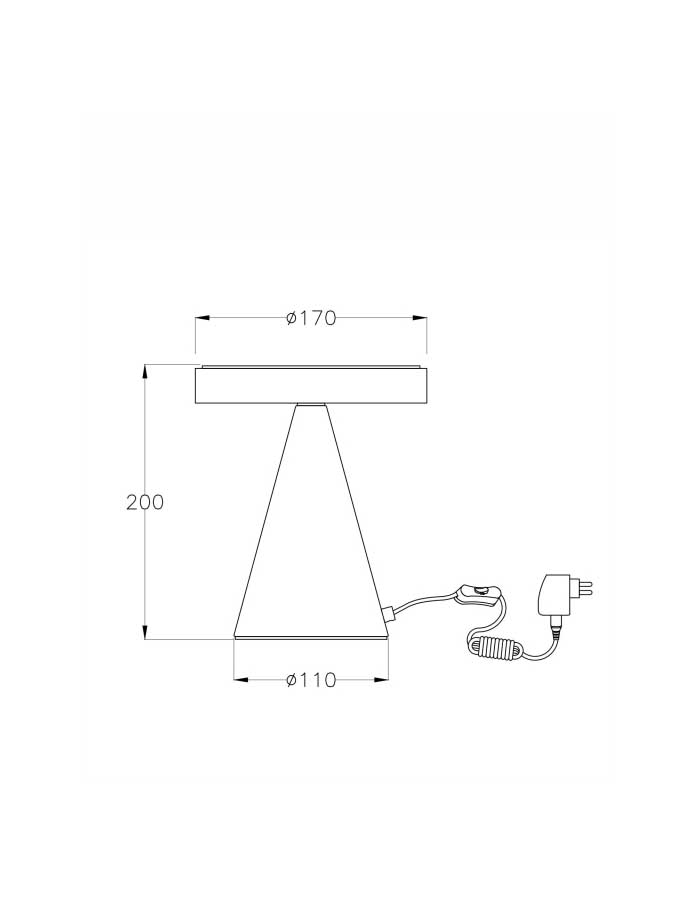 Fabas Luce Neutra Lampada LED Dimmer Touch - 3000 K - immagine 3