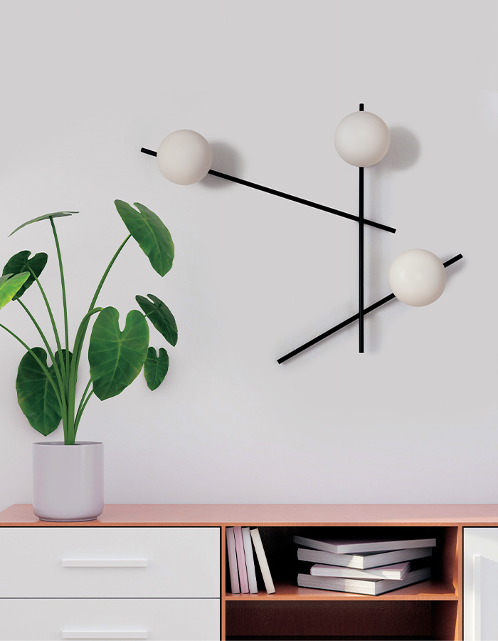 miloox mikado lampada parete