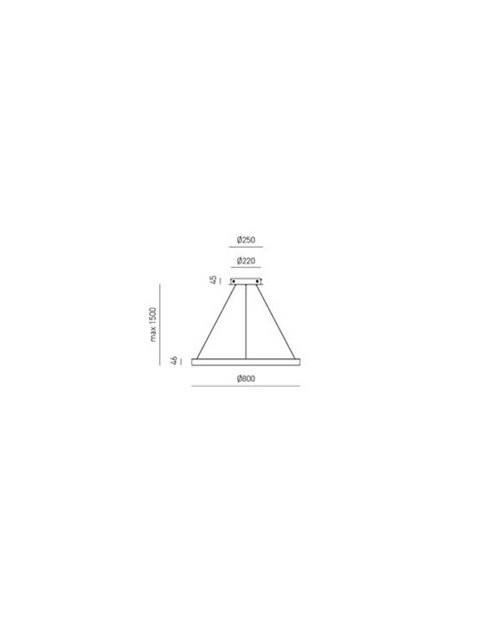 Gea Criseide SG Sospensione Led Dimmerabile Ø80 cm - 3000 K - immagine 2
