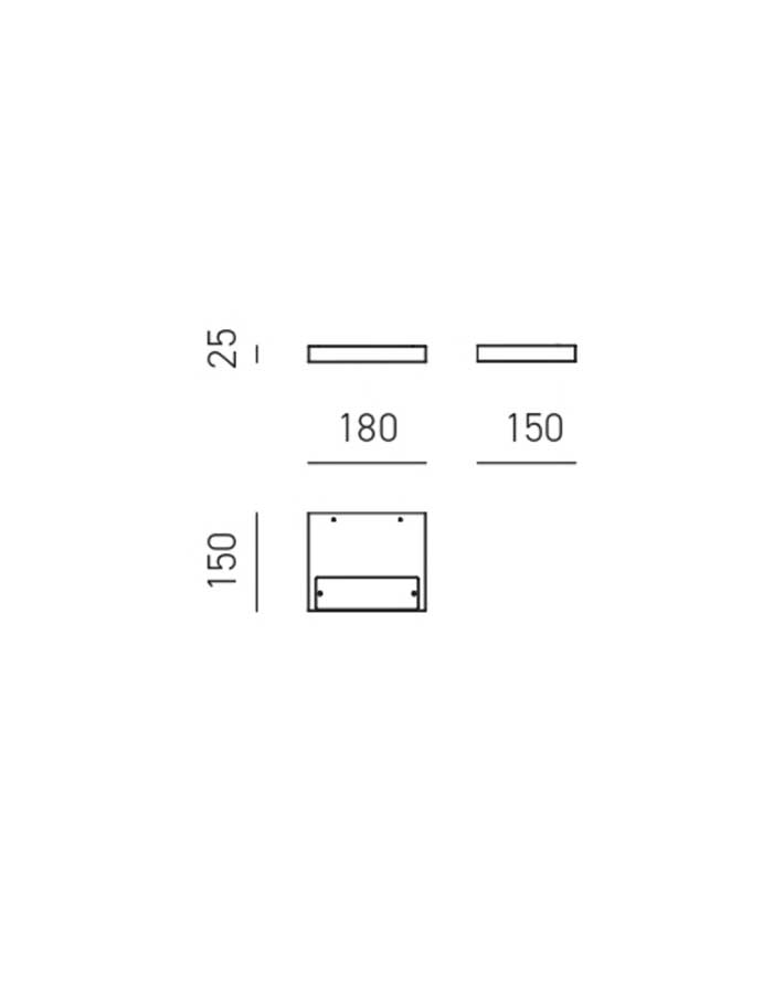 Gea Yoana Applique Led a Mensolina Dimmerabile - 3000 K - immagine 2