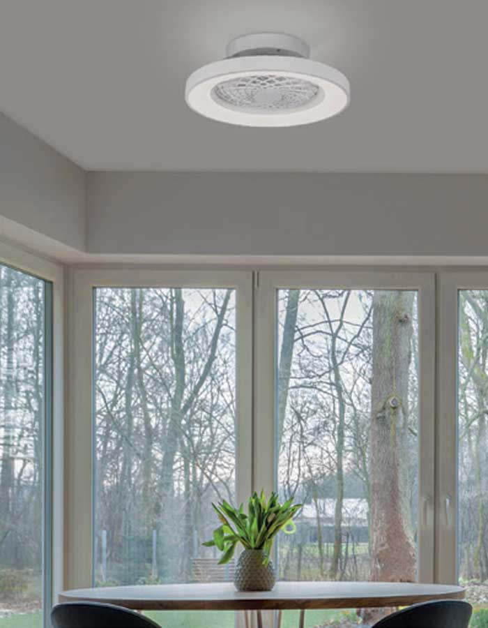 Mantra Tibet Mini Ventilatore Led Comandato da Telecomando - immagine 3