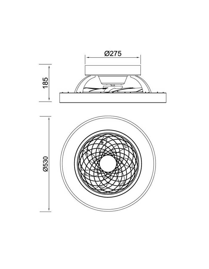 Mantra Tibet Mini Ventilatore Led Comandato da Telecomando - immagine 4