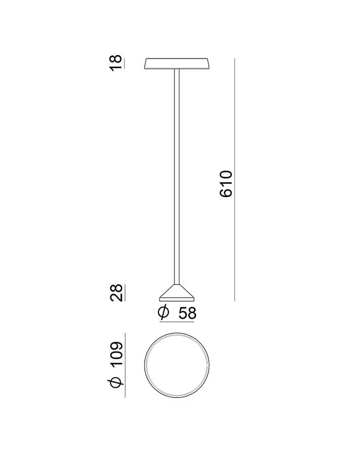 Linea Light Pistillo Paletto Led 24V IP65 - 2700/3000 K - immagine 6