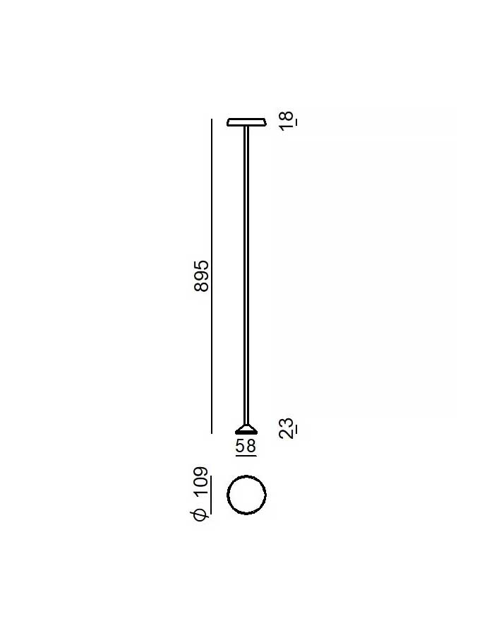 Linea Light Pistillo Paletto Led 24V IP65 - 2700/3000 K - immagine 7