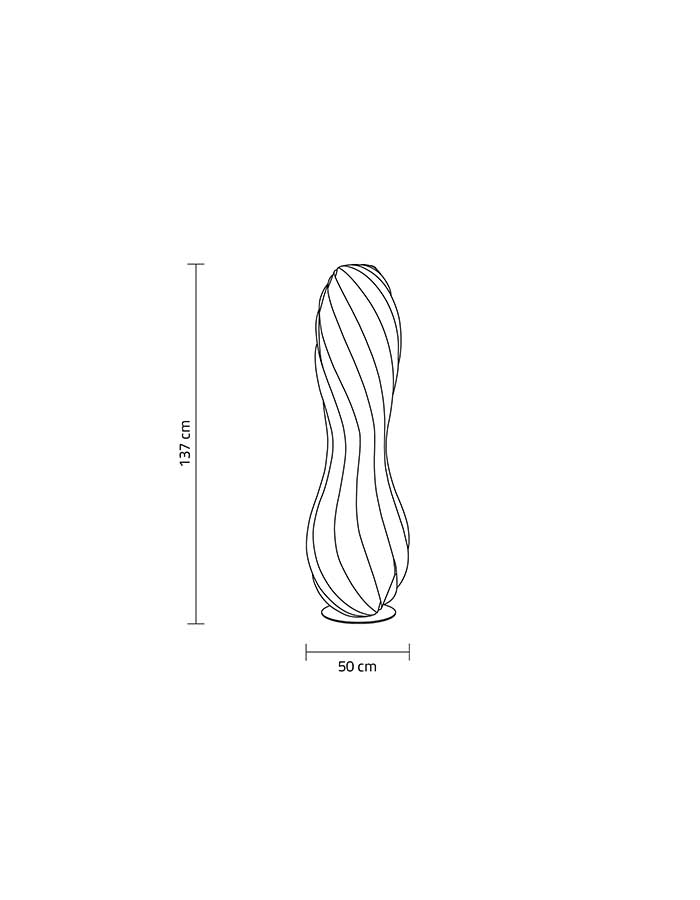 Linea Zero Clessy Lampada da Terra in Polilux™ - 2 x E27 - immagine 3