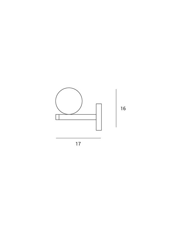Applique Sfera Vetro Opale Miloox POMI' | Luce Diffusa - immagine 3