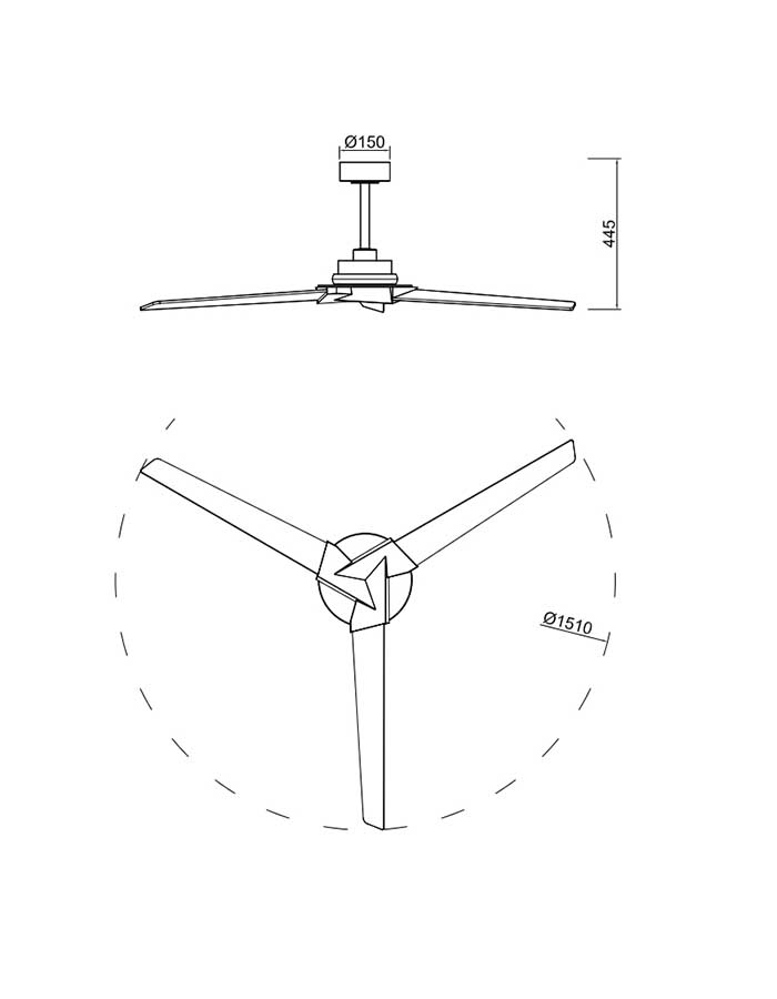 Mantra Brisa Mini Ventilatore Led da Esterno IP44 - CCT - immagine 2
