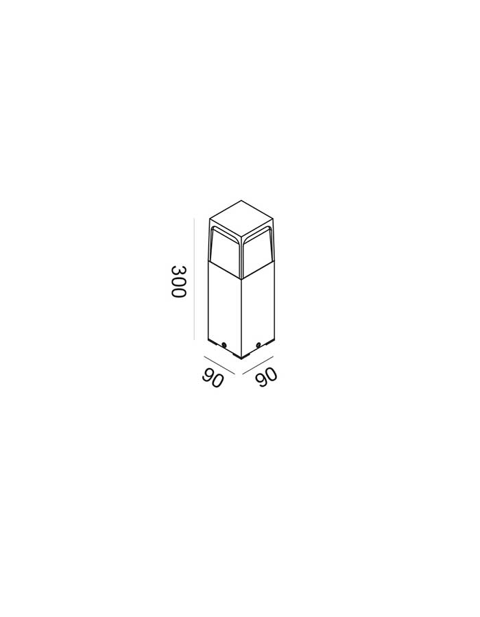 Gea GES2031 Paletto per Giardino H. 30/50/80 cm IP44 - E27 - immagine 2