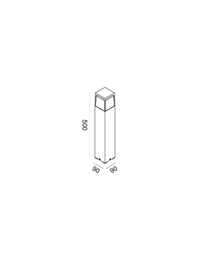 Gea GES2031 Paletto per Giardino H. 30/50/80 cm IP44 - E27 - immagine 3