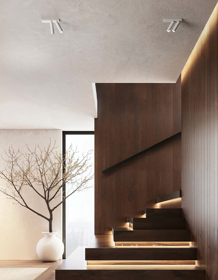 gea plafone doppio gfa147 orientabile