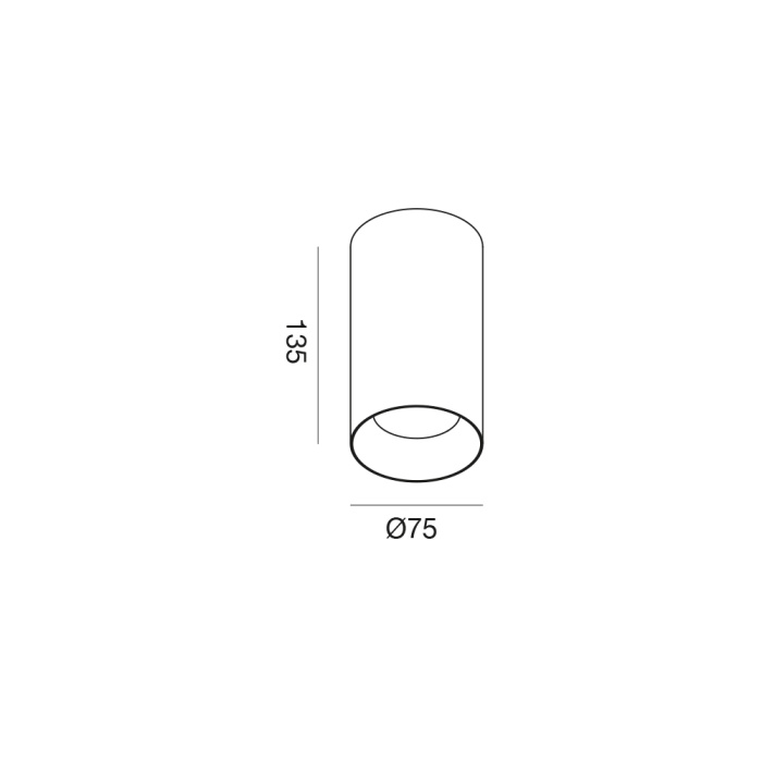 GEA Plafone Led GFA150 Ø7,5/9,5 cm - 3000 K - immagine 2