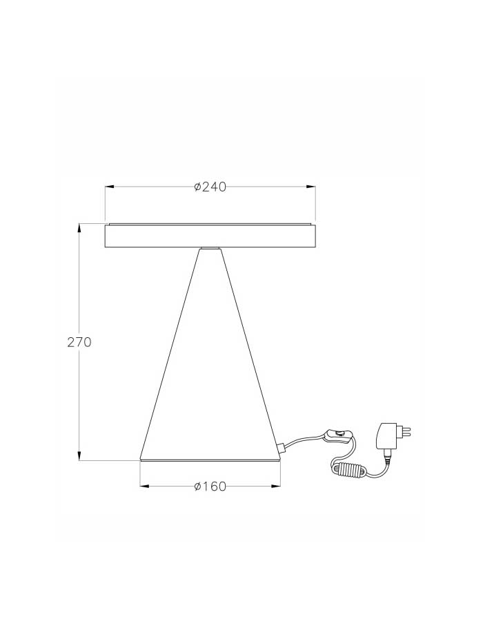 Fabas Luce Neutra Lampada LED Dimmer Touch - 3000 K - immagine 4