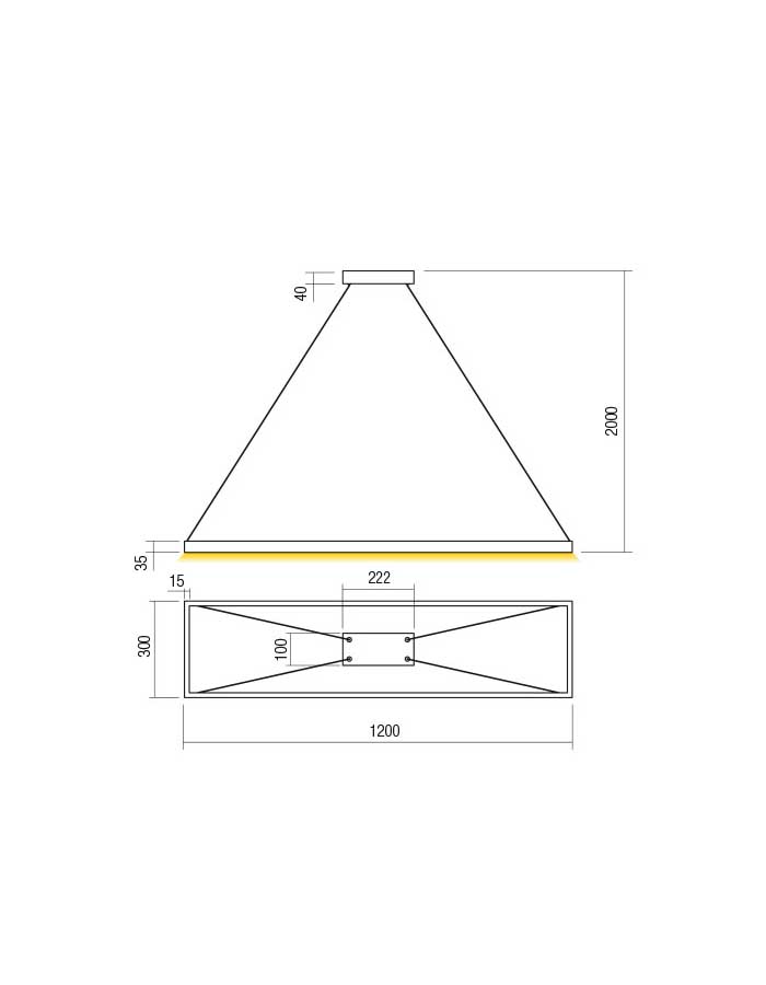 Redo Febe Square Sospensione Led Dimmerabile - 3000/4000 K - immagine 6