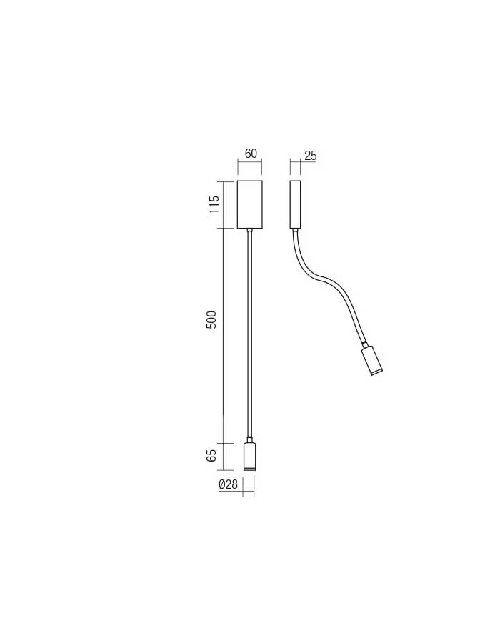 Redo Wallie Applique Led con USB Charger da Cameretta - 3000 K - immagine 2