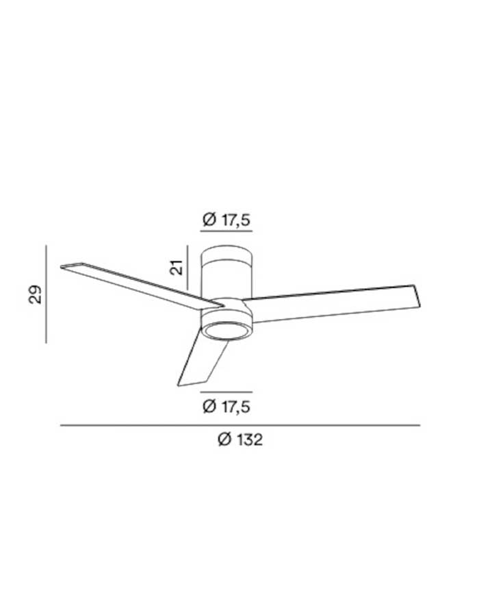 Perenz Antares Ventilatore LED Ø132 cm con Motore DC - immagine 3