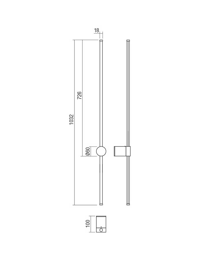 Redo Taboo applique Led Moderna in Metallo - 3000 K - immagine 3