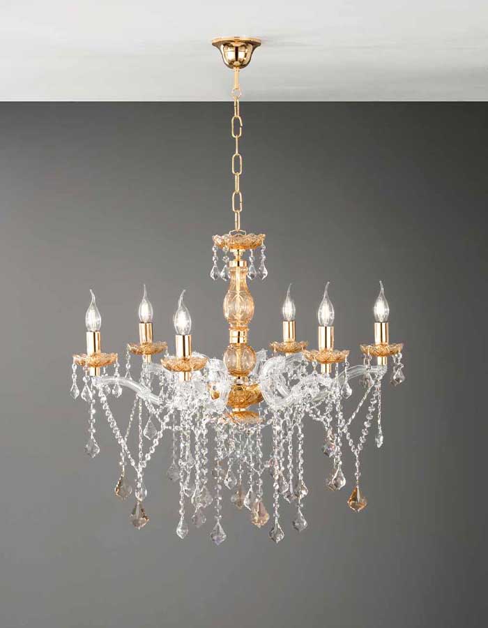 Ondaluce Damasco 6 luci