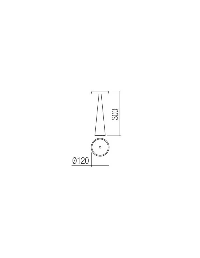 Redo Tao Lampada Tavolo LED Ricaricabile Dimm. IP65 - immagine 6