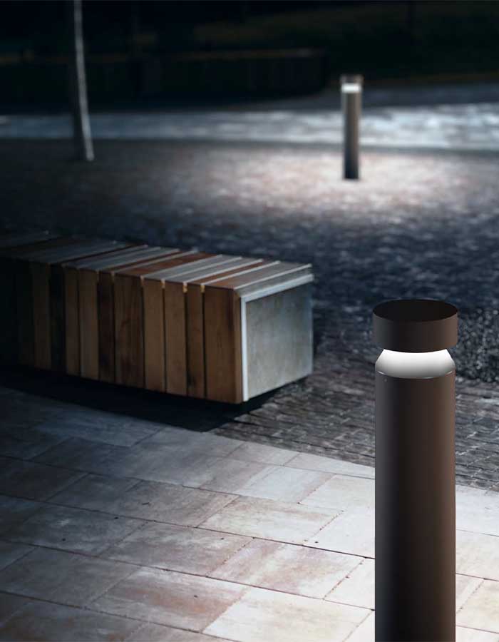 Linea Light Buzzer Bollard