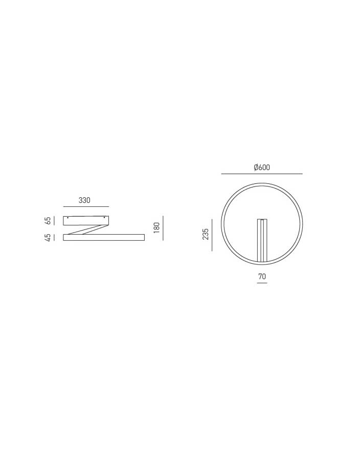 Gea Criseide PG Plafoniera Led Bi-Emissione Dimm. - 3000 K - immagine 3