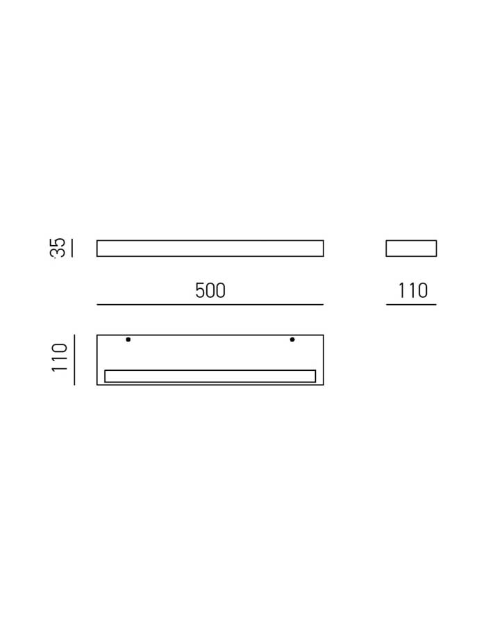 Gea Gap 57 Applique Led Dimmerabile - 3000 K - immagine 5