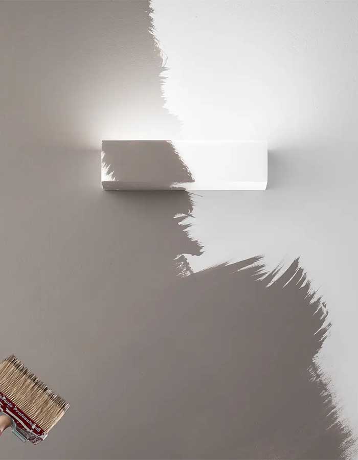 Linea Light Gypsum_W Applique Led in Gesso Mono/Bi-Emissione - immagine 2