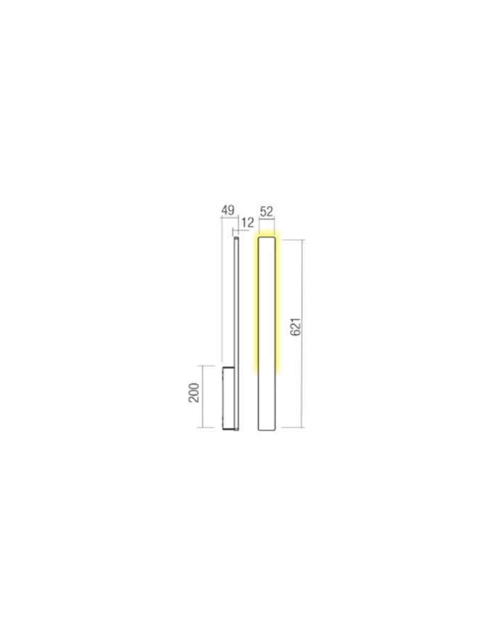 Redo Reflexa Applique Led da Esterno IP54 - 2700/3000 K - immagine 2