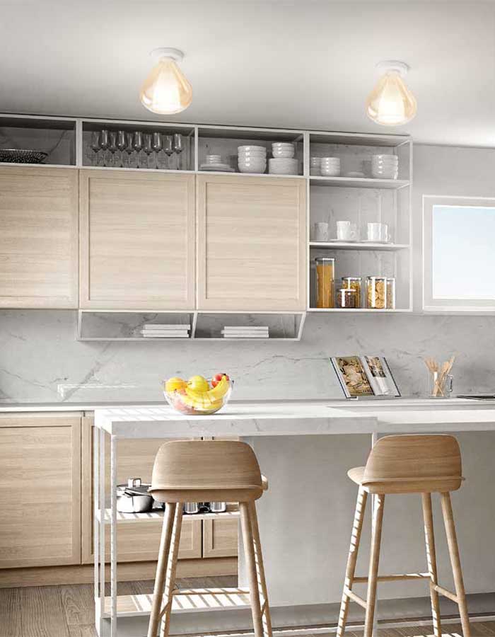 Fabas Luce Lila Plafoniera Singola