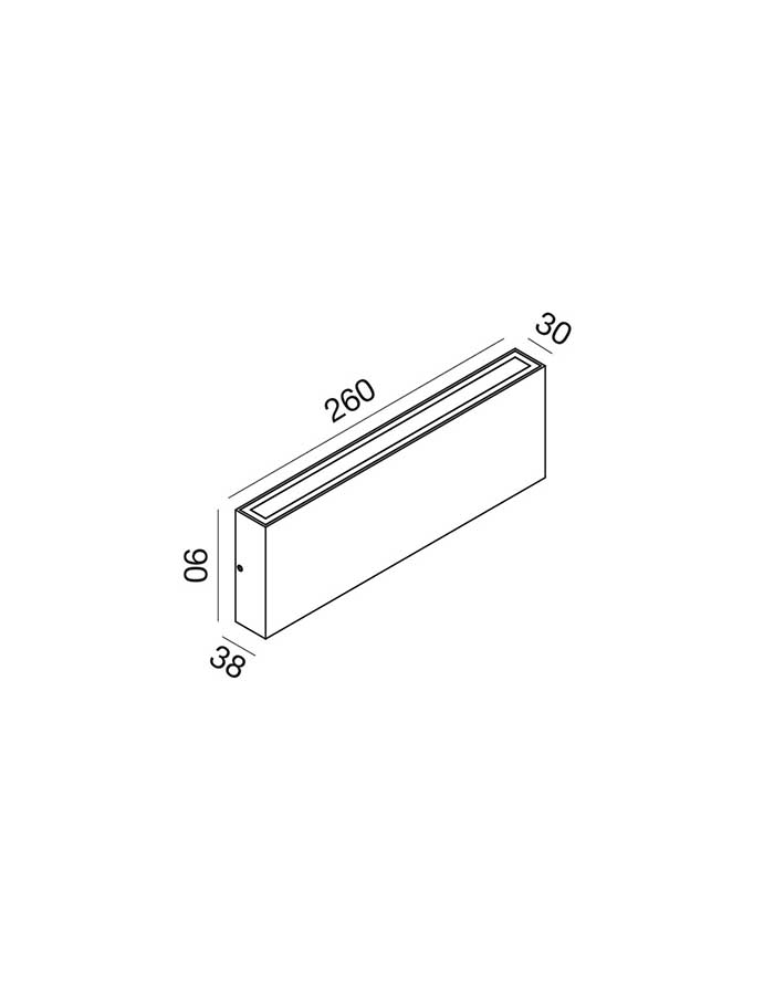 Gea GES2213 Applique Led Bi-Emissione 26 cm IP65 - CCT - immagine 2
