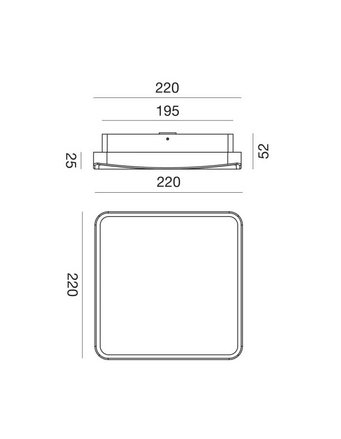 Gea GPL370 Plafoniera LED da Esterno IP65 - 3000/4000 K - immagine 2