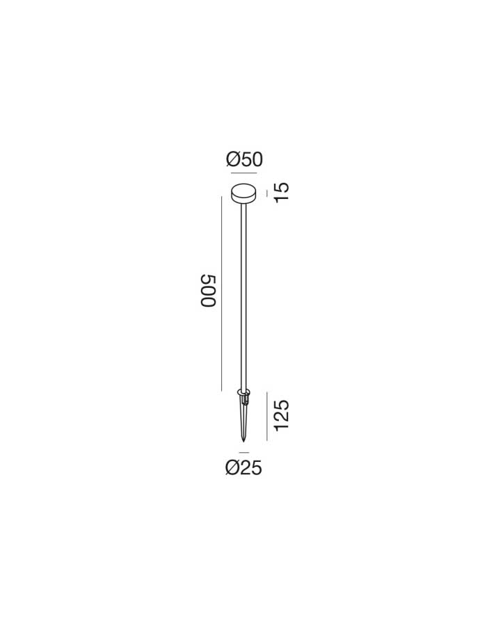 Gea GES242 Paletto Led IP65 H.30,50,80 cm - 3000/4000 K - immagine 3