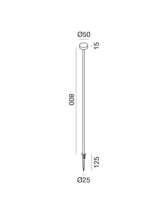 Gea GES242 Paletto Led IP65 H.30,50,80 cm - 3000/4000 K - immagine 4