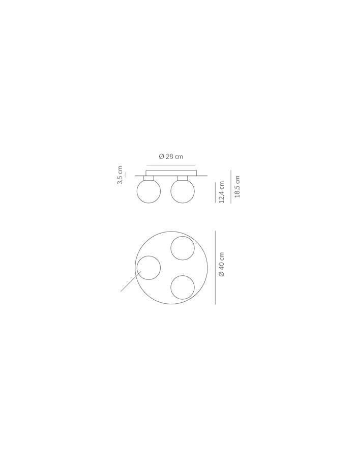 Vivida ESSENCE Plafoniera Circolare Led - 3000K - immagine 3