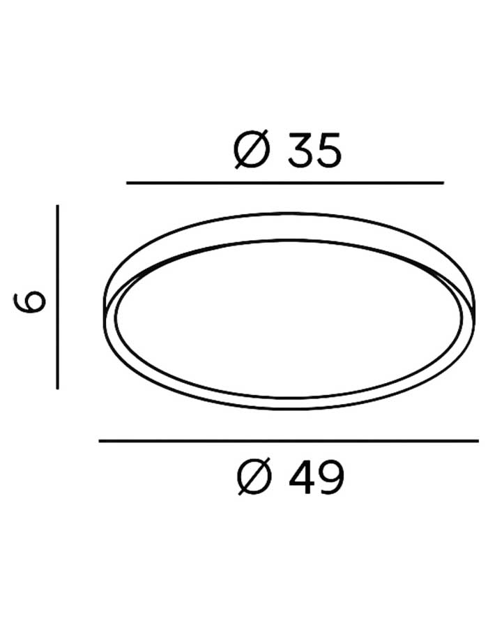 Perenz Halo Plafoniera Led Dimmerabile - CCT - immagine 3