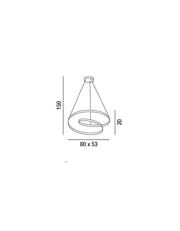 Perenz Ritmo Sospensione Led Dimmerabile Ø 60,80 cm - CCT - immagine 4