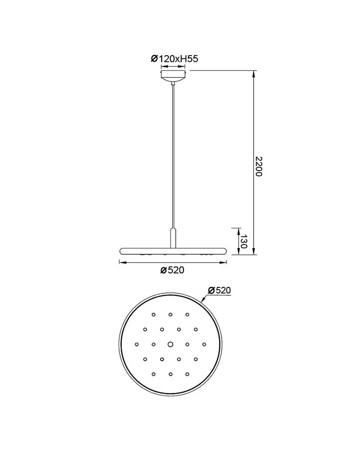 Mantra Acustic Sospensione Led Fonoassorbente - 3000 K - immagine 3