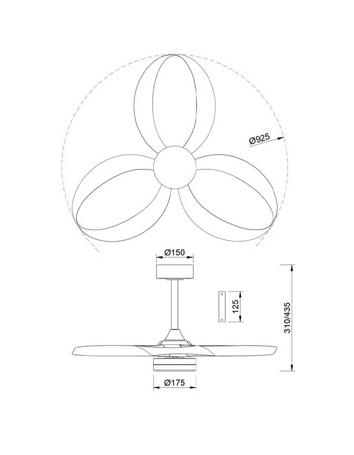 Mantra Infinity Fan Ventilatore Led Ø92,5 cm - CCT - immagine 2