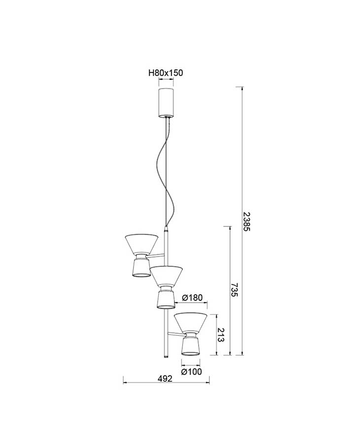 Mantra New York Sospensione Led - 3000 K - immagine 3