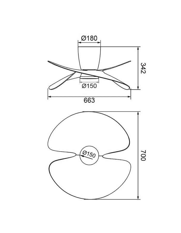 Mantra Ona Ventilatore Led Ø 70 cm - CCT - immagine 2