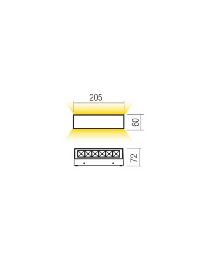 Redo Aroos Applique Led IP65 BiEmissione - 2700/3000 K - immagine 2