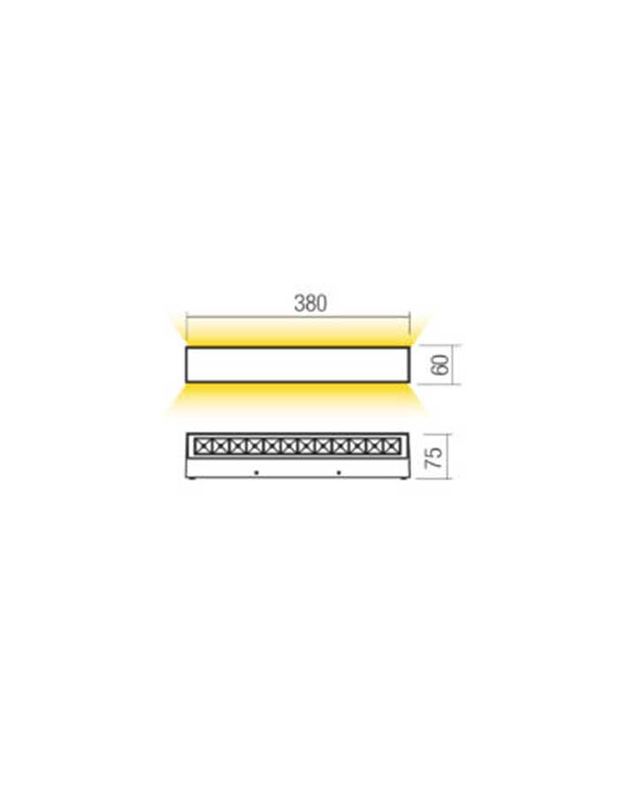 Redo Aroos Applique Led IP65 BiEmissione - 2700/3000 K - immagine 3