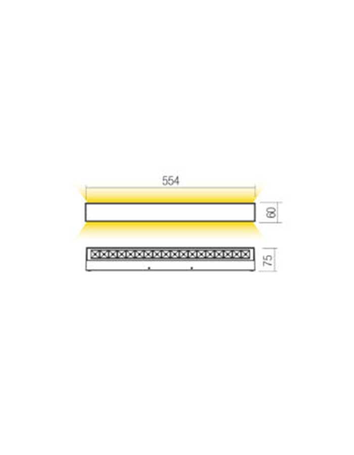 Redo Aroos Applique Led IP65 BiEmissione - 2700/3000 K - immagine 4