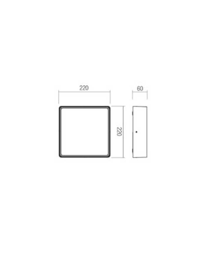 Redo Nox Plafoniera Led IP65 in Alluminio - CCT - immagine 3