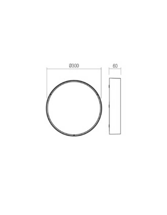 Redo Nox Plafoniera Led IP65 in Alluminio - CCT - immagine 6
