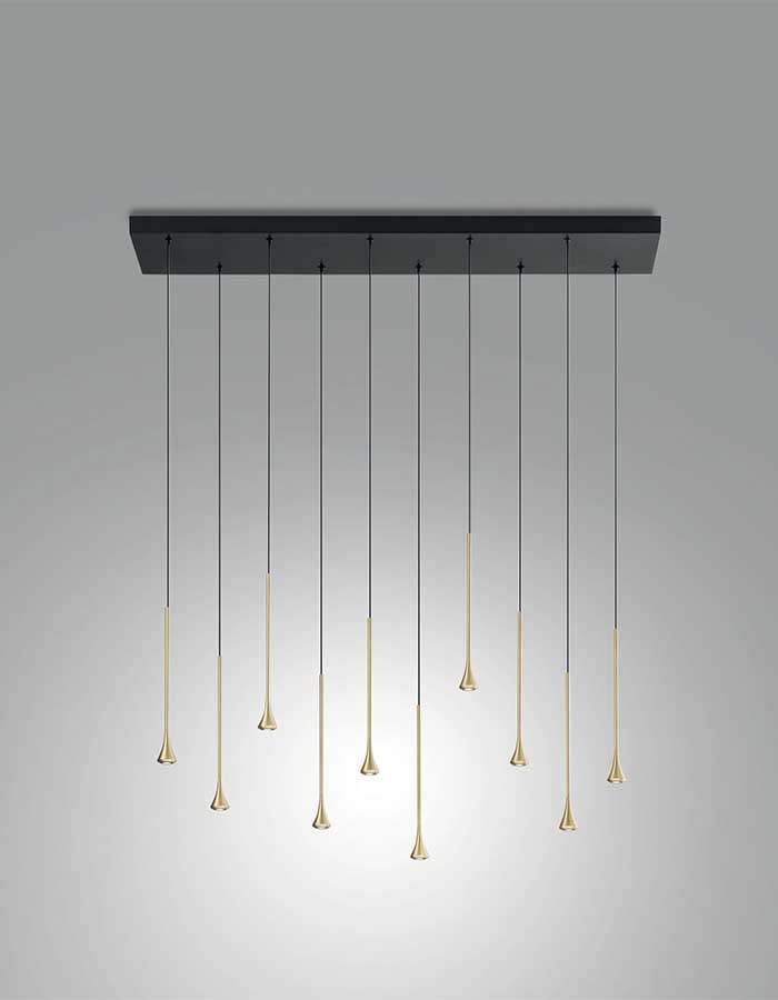 Fabas Luce Susa Sospensione Rettangolare