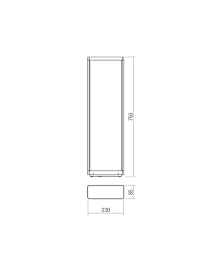 Redo Wake Paletto Led IP65 in Alluminio - 3000 K - immagine 6