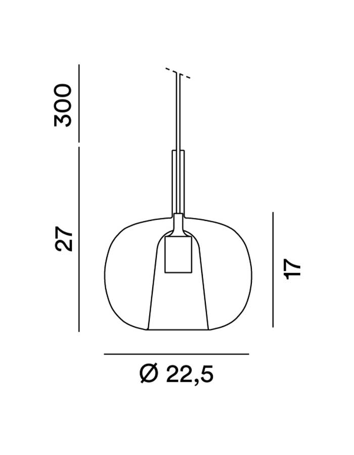 Perenz Rain Sospensione in Vetro Borosilicato - E27 - immagine 6