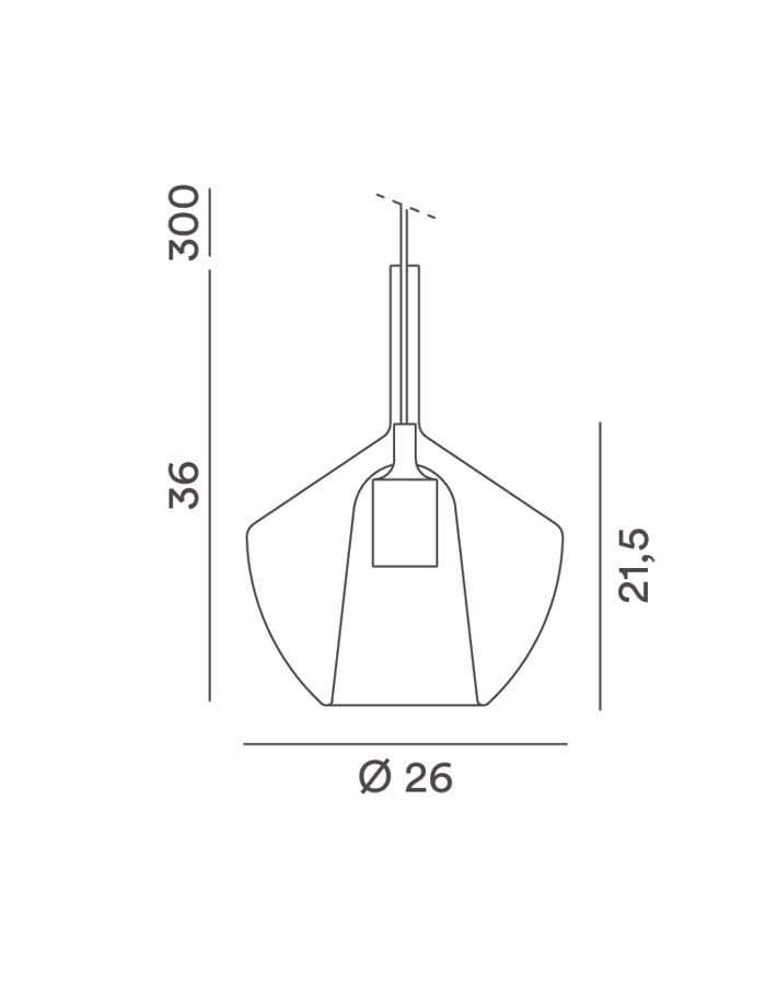 Perenz Rain Sospensione in Vetro Borosilicato - E27 - immagine 9