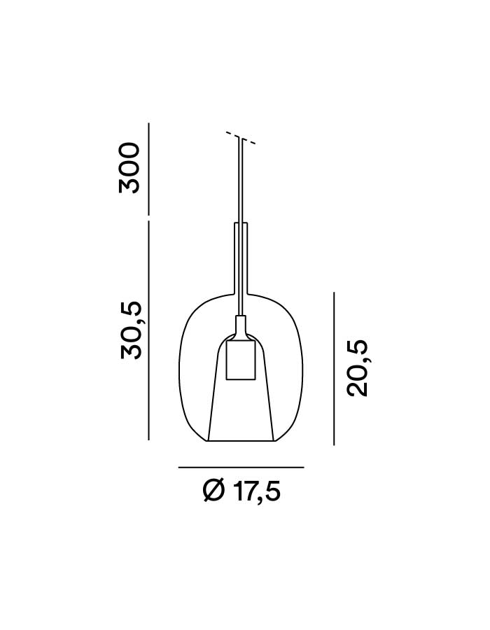 Perenz Rain Sospensione in Vetro Borosilicato - E27 - immagine 10