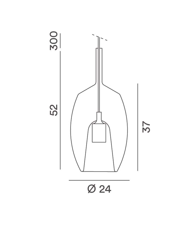 Perenz Rain Sospensione in Vetro Borosilicato - E27 - immagine 13